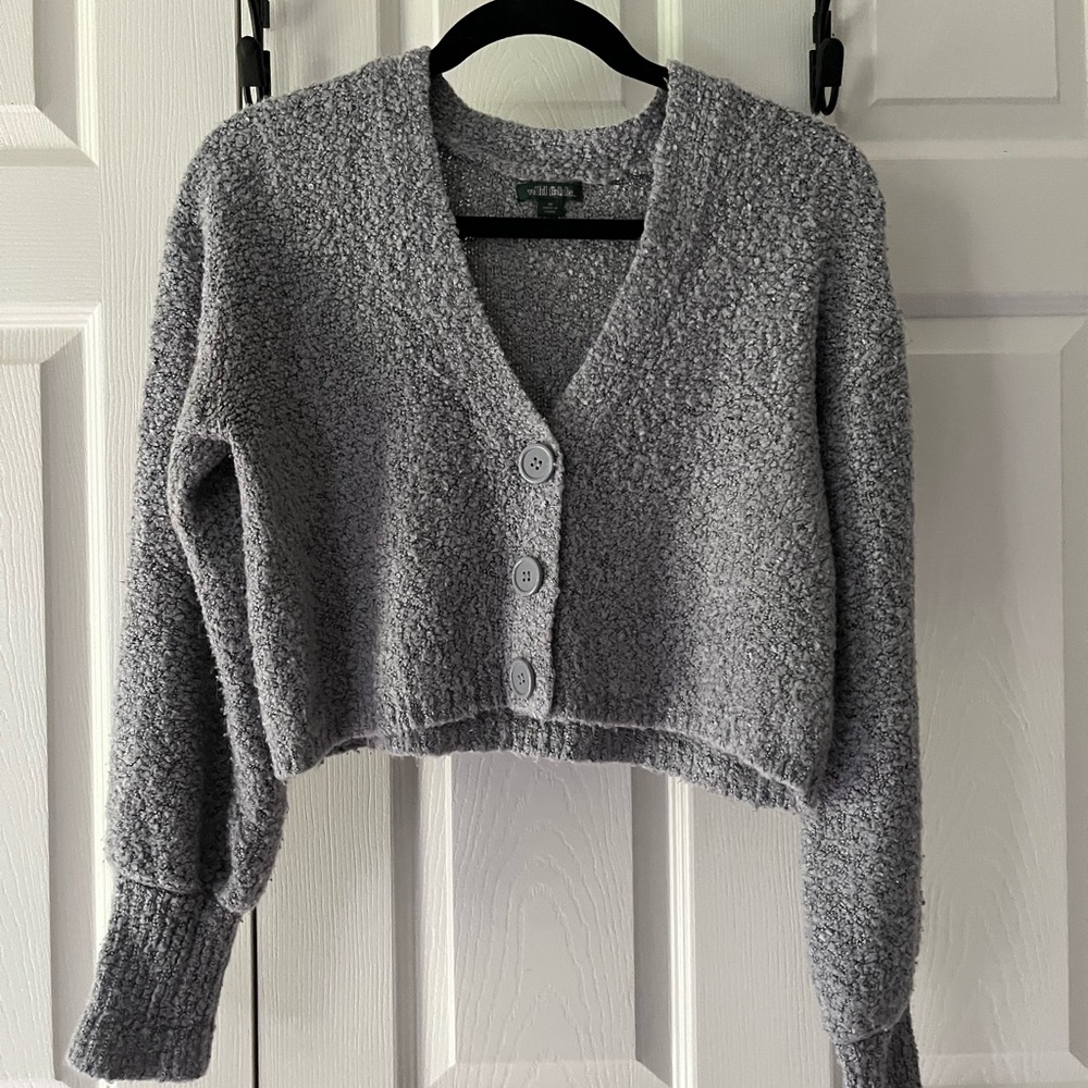 Wild Fable Cozy Gray Knit Sweater